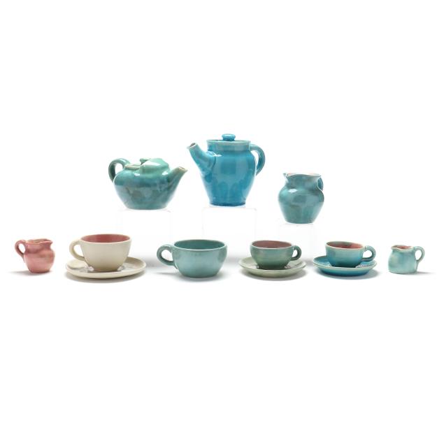 pisgah-forest-pottery-arden-nc-twelve-piece-assembled-tea-set