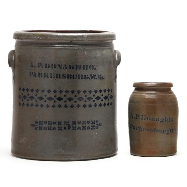 a-p-donaghho-wv-five-gallon-stoneware-crock-and-storage-jar