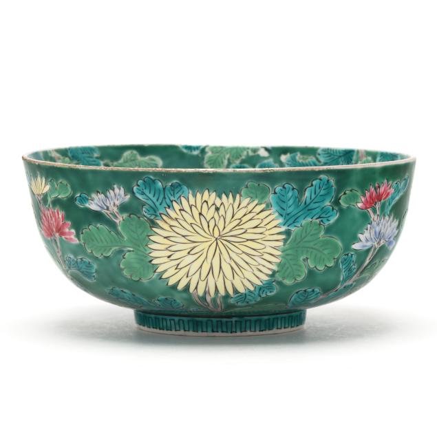 a-japanese-green-glazed-bowl-with-chrysanthemums