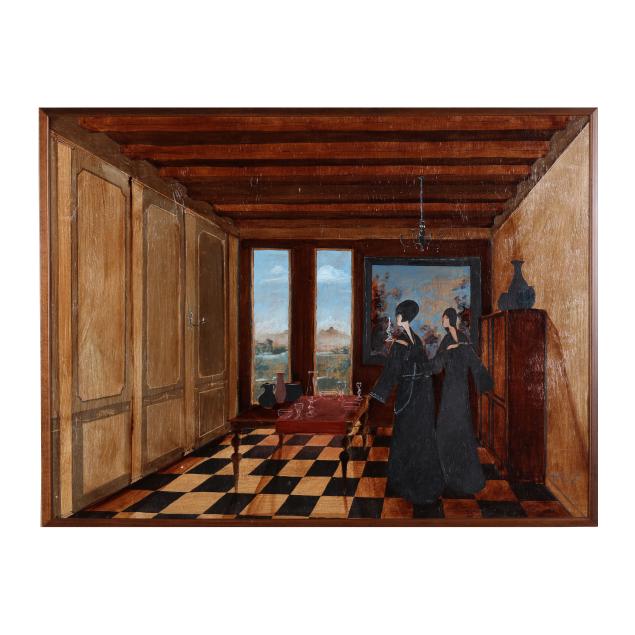 stephen-white-nc-large-painting-of-women-in-an-interior