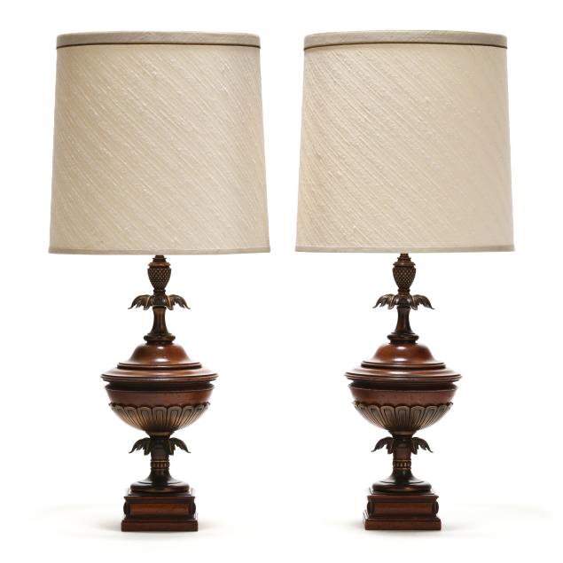 stiffel-pair-of-vintage-brass-and-wood-table-lamps