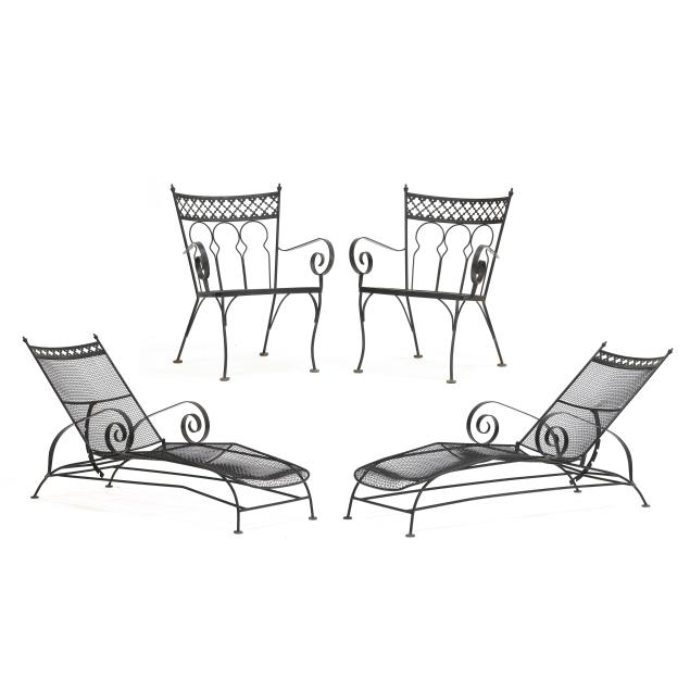 russell-woodard-four-pieces-of-i-moorish-line-i-patio-furniture