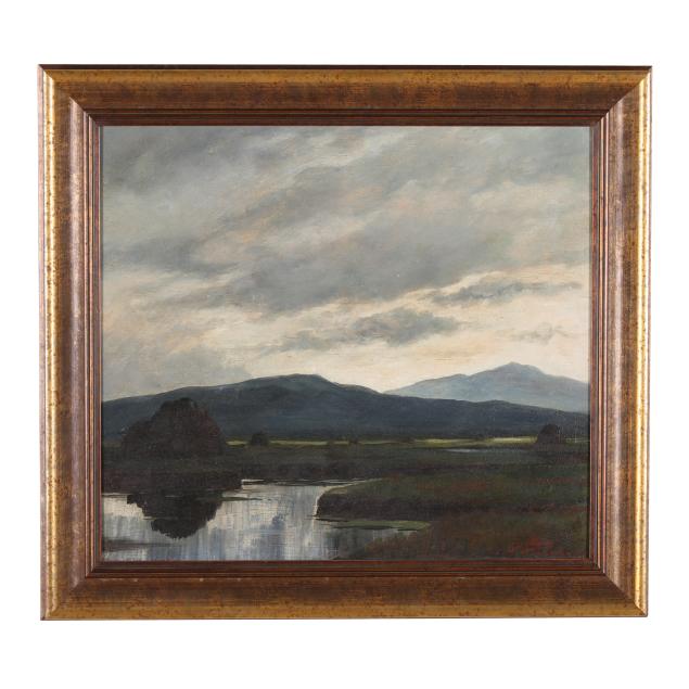 douglas-alexander-irish-1871-1945-pastoral-landscape-with-peat-stacks