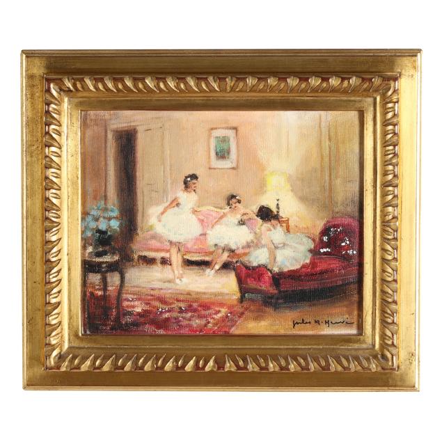jules-rene-herve-french-1887-1981-i-ballerines-dans-le-salon-i