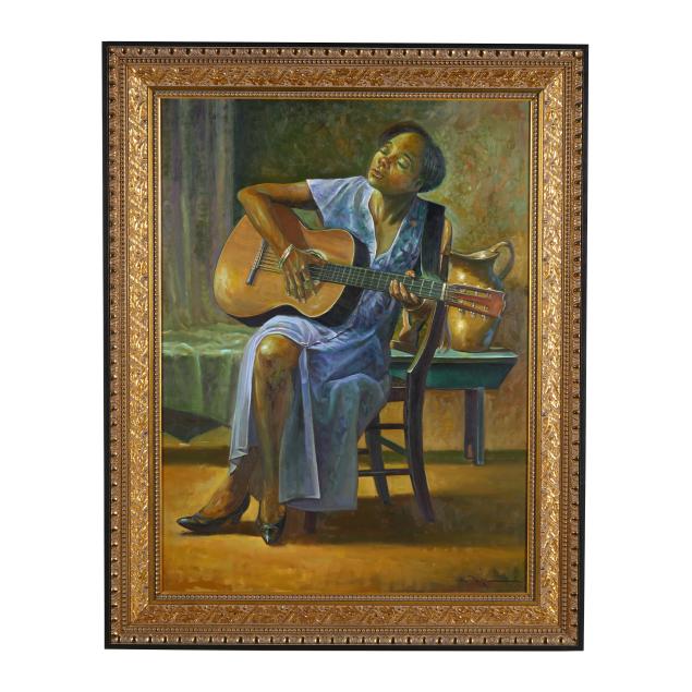 john-carroll-doyle-american-1942-2014-i-the-lavender-dress-i