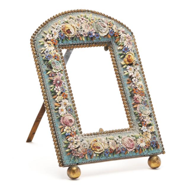 continental-floral-micromosaic-picture-frame