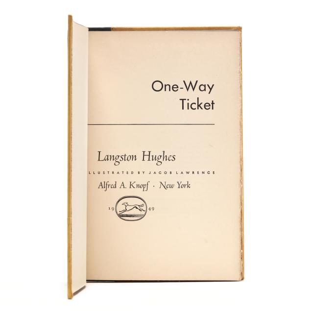 first-edition-of-langston-hughes-s-i-one-way-ticket-i-illustrated-by-jacob-lawrence