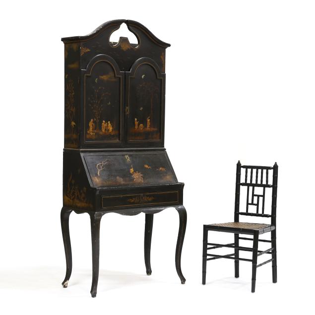 vintage-chinoiserie-desk-and-bookcase-with-chair