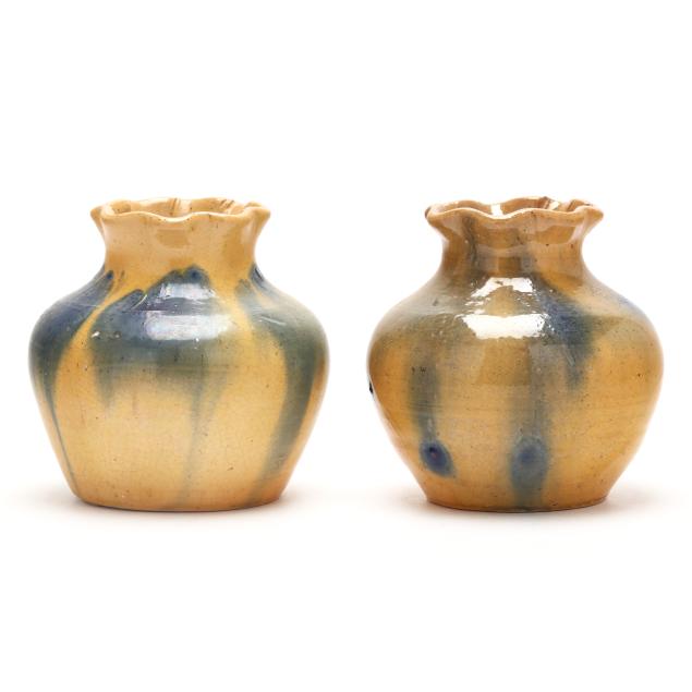 attributed-to-c-r-auman-pottery-randolph-county-nc-1922-1937-matched-pair-of-vases