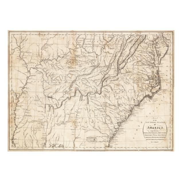 john-russell-s-18th-century-map-of-the-american-south