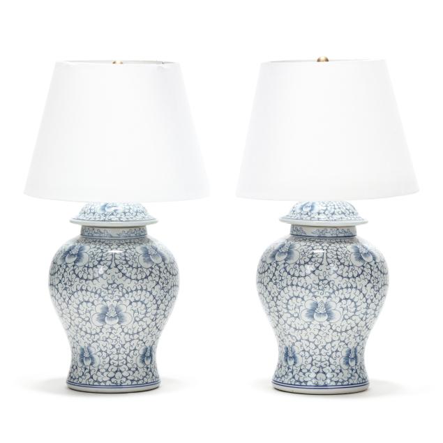 a-pair-of-chinese-blue-and-white-porcelain-ginger-jar-lamps