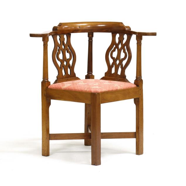 chippendale-mahogany-corner-chair