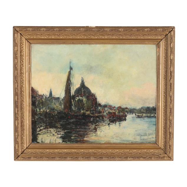 svend-oluf-kramer-norwegian-1919-2010-venetian-canal-scene