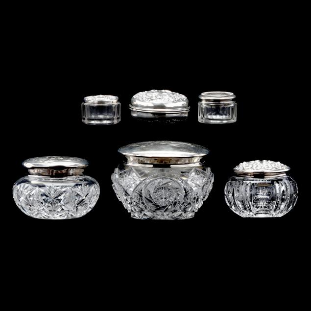 six-american-sterling-silver-and-crystal-vanity-accessories