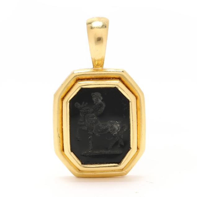 gold-and-black-onyx-intaglio-pendant-enhancer-elizabeth-locke