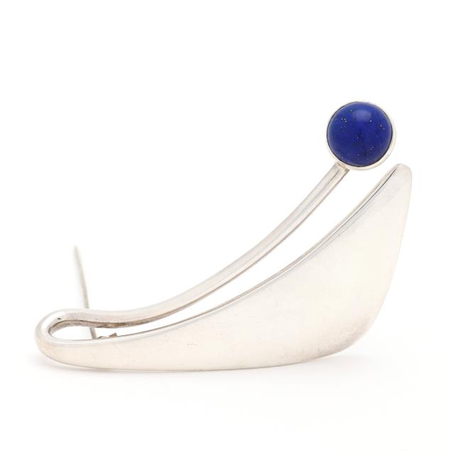 modernist-sterling-silver-and-lapis-lazuli-brooch-bent-knudsen