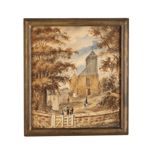 raphael-hoyle-american-1804-1836-i-little-church-the-family-attended-in-england-i