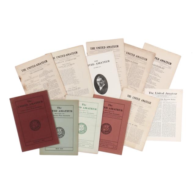 12-issues-of-i-the-united-amateur-i-with-contributions-from-h-p-lovecraft