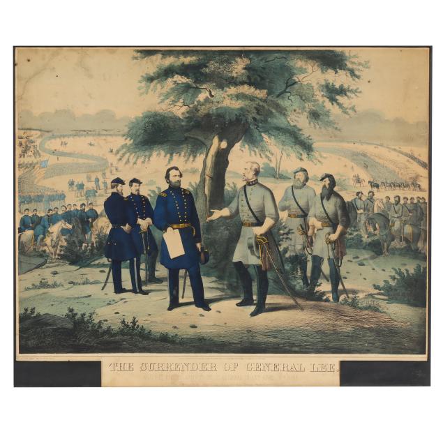 antique-framed-lithograph-i-the-surrender-of-general-lee-i