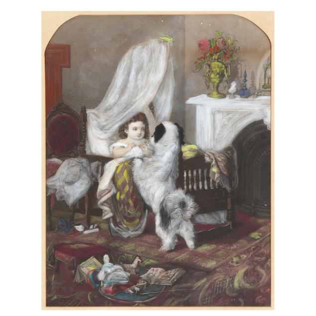 an-antique-framed-engraving-i-good-morning-i