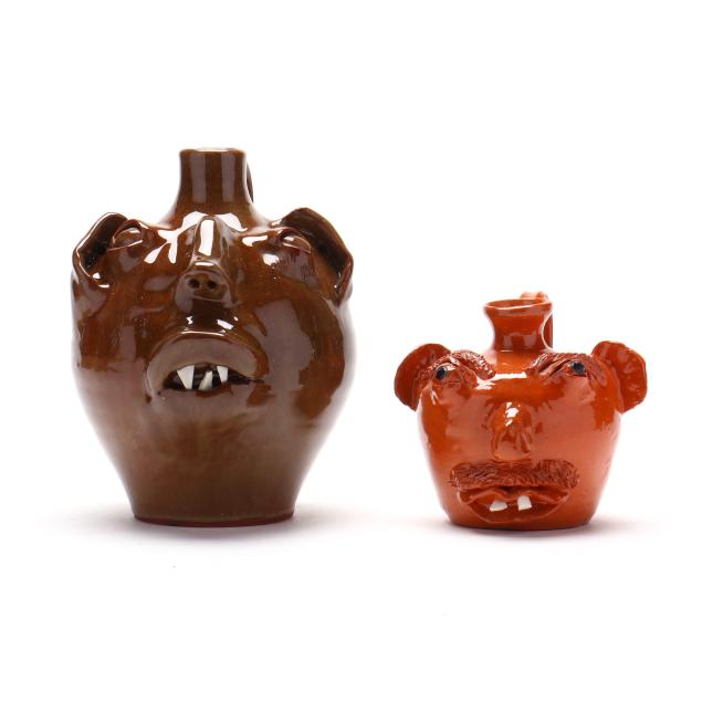 owens-co-seagrove-nc-two-face-jugs