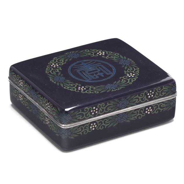 a-japanese-cloisonne-purple-ground-enamel-box-with-cover-by-hayashi-tanigoro
