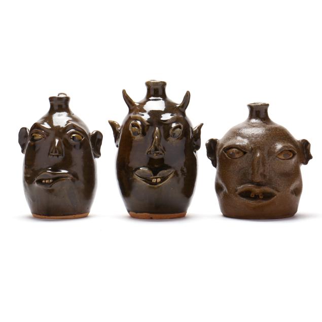 david-meaders-ga-1951-2020-three-face-jugs