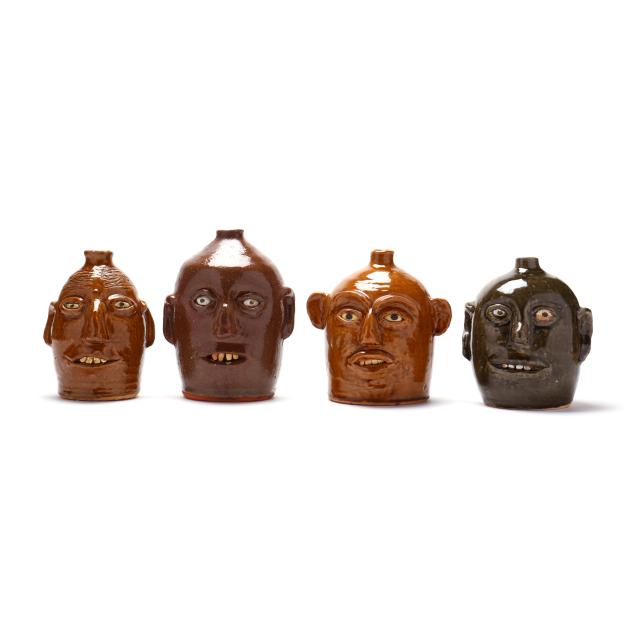 reggie-meaders-ga-1919-2009-four-face-jugs