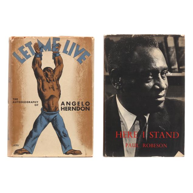 the-autobiographies-of-angelo-herndon-and-paul-robeson-in-original-jackets