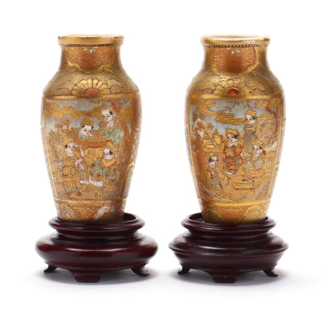 a-pair-of-japanese-satsuma-cabinet-vases