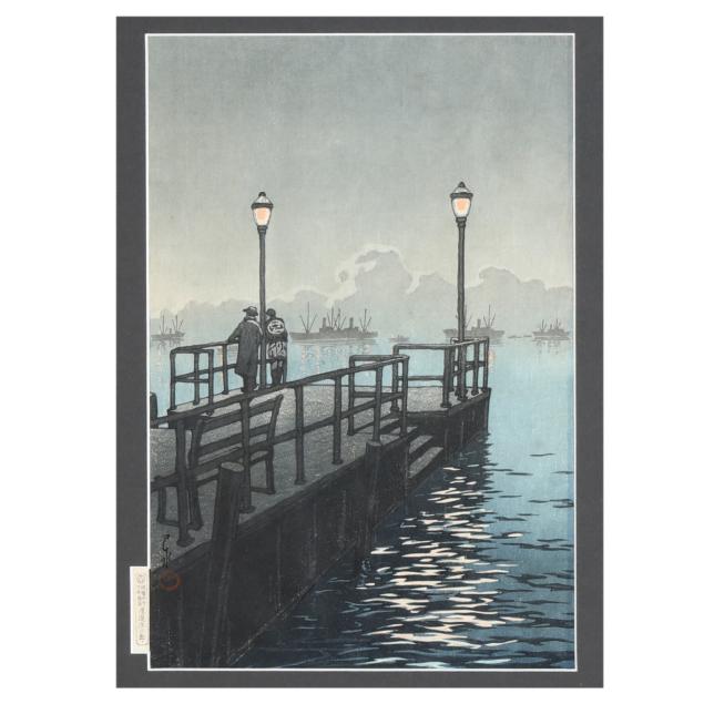kawase-hasui-japanese-1883-1957-i-pier-at-otaru-i