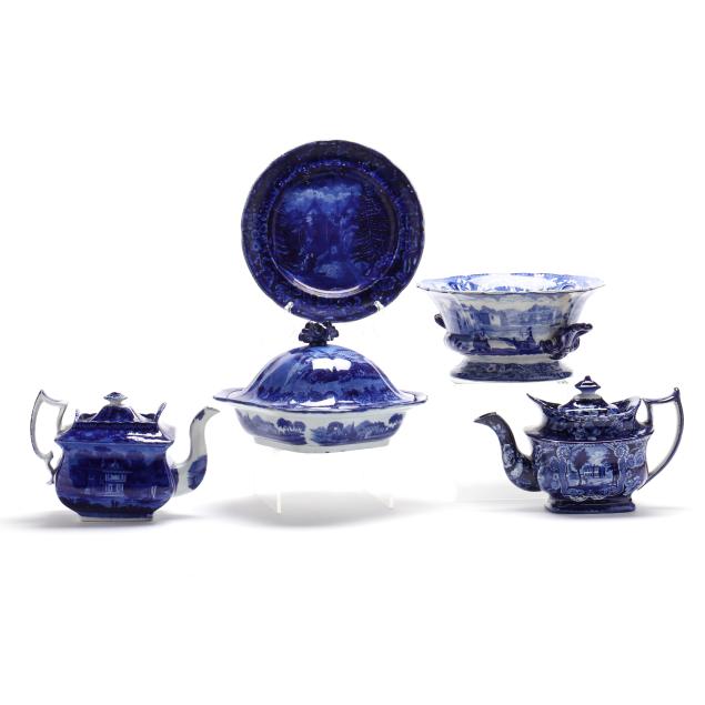 five-pieces-of-antique-staffordshire-tableware