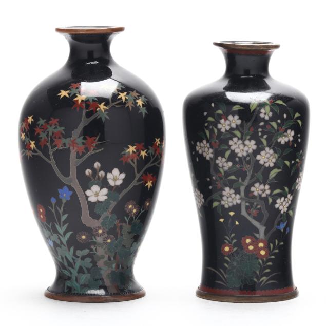 two-small-japanese-cloisonne-vases
