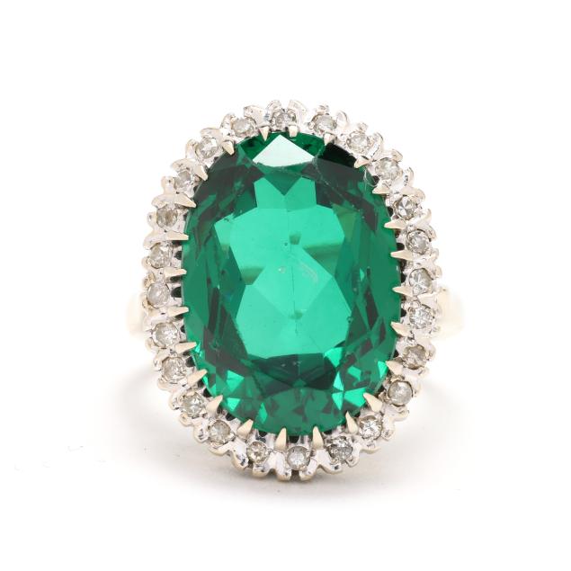 white-gold-green-glass-and-diamond-ring