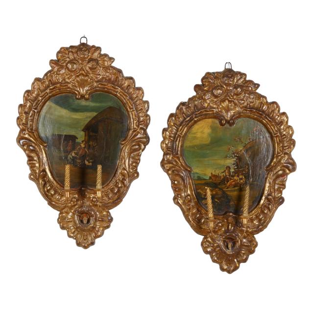 pair-of-antique-rococo-style-giltwood-girandoles