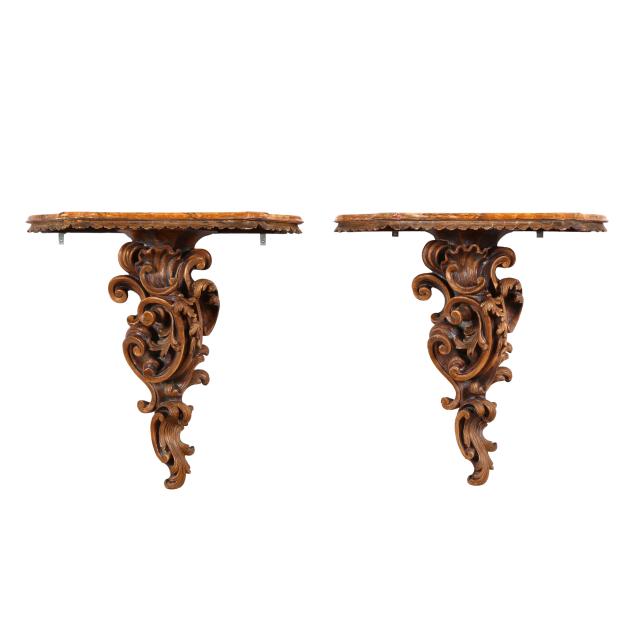 pair-of-large-carved-louis-xv-style-faux-marble-wall-brackets