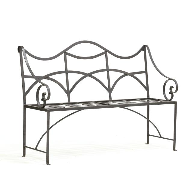 regency-style-iron-garden-bench