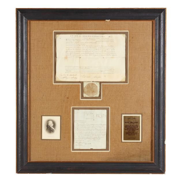 land-grant-signed-by-nc-governor-richard-dobbs-spaight-1792-1795
