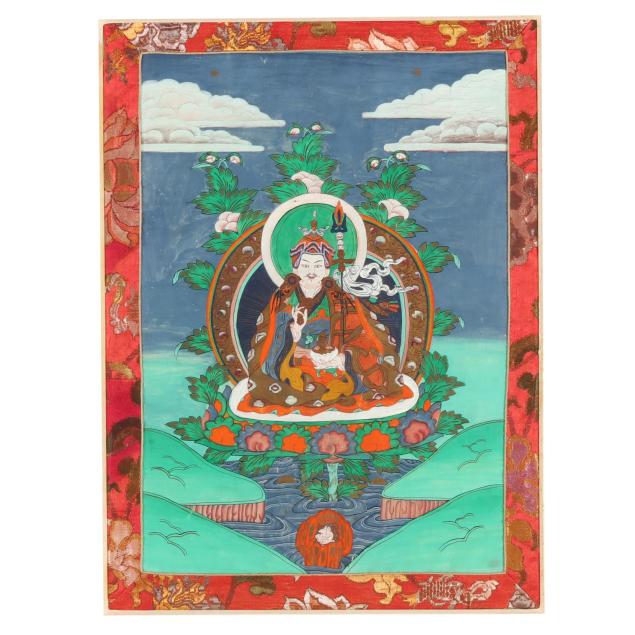 a-tibetan-thangka-painting-of-padmasambhava