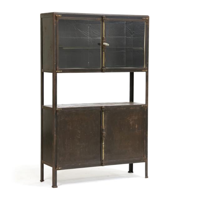 vintage-french-industrial-metal-display-cabinet