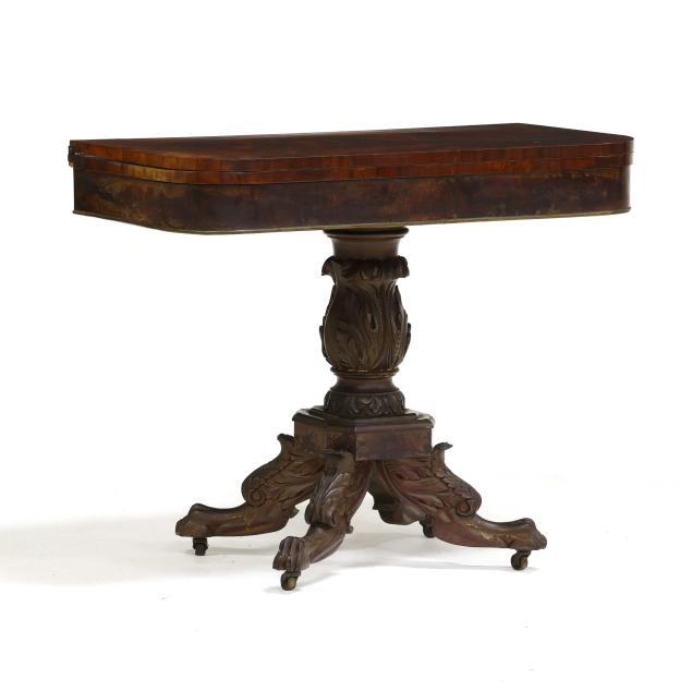american-classical-carved-mahogany-card-table