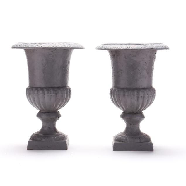 pair-of-classical-style-cast-iron-garden-urns