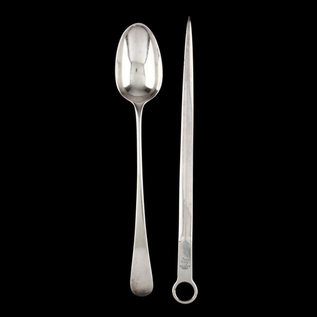 georgian-silver-serving-spoon-and-meat-skewer