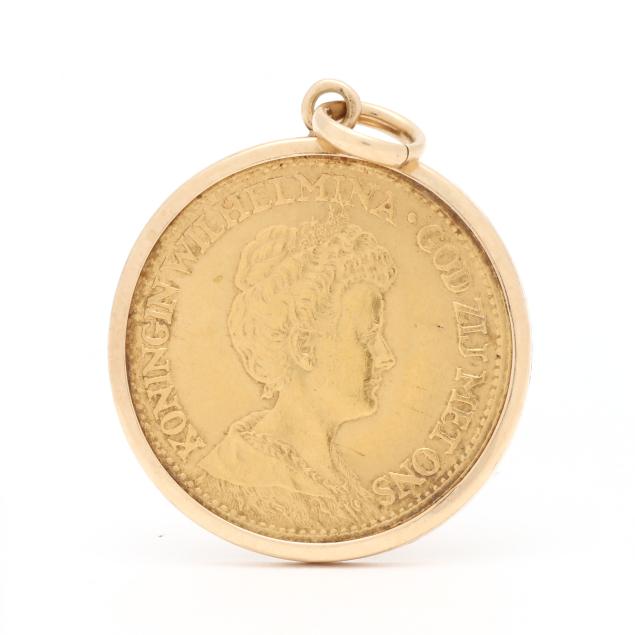 gold-dutch-10-gulden-coin-pendant