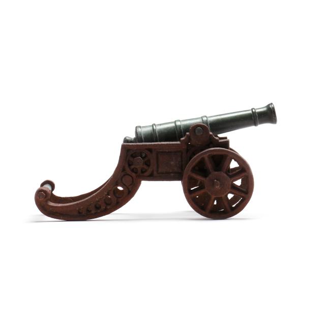 antique-bronze-cast-iron-model-signal-cannon