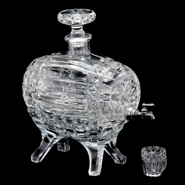 cut-glass-barrel-form-whiskey-decanter-with-stand