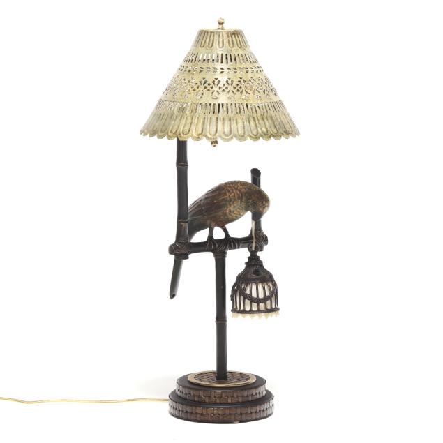 frederick-cooper-bronze-parrot-lamp