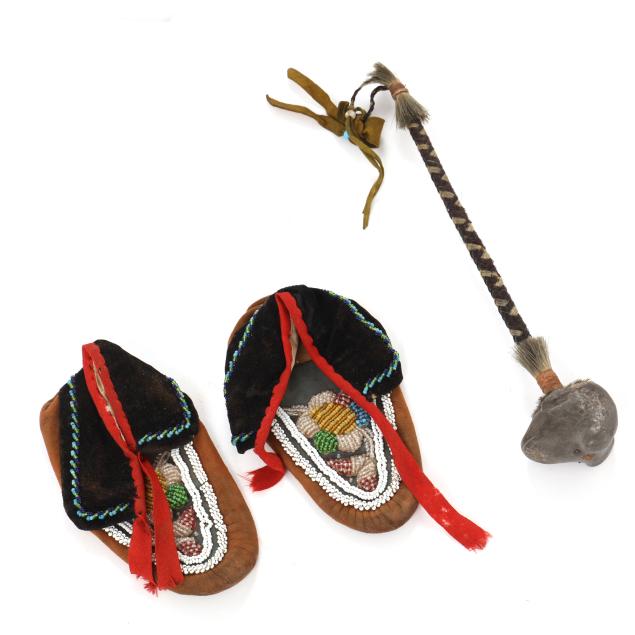 northeastern-moccasins-likely-iroquois-and-a-mace