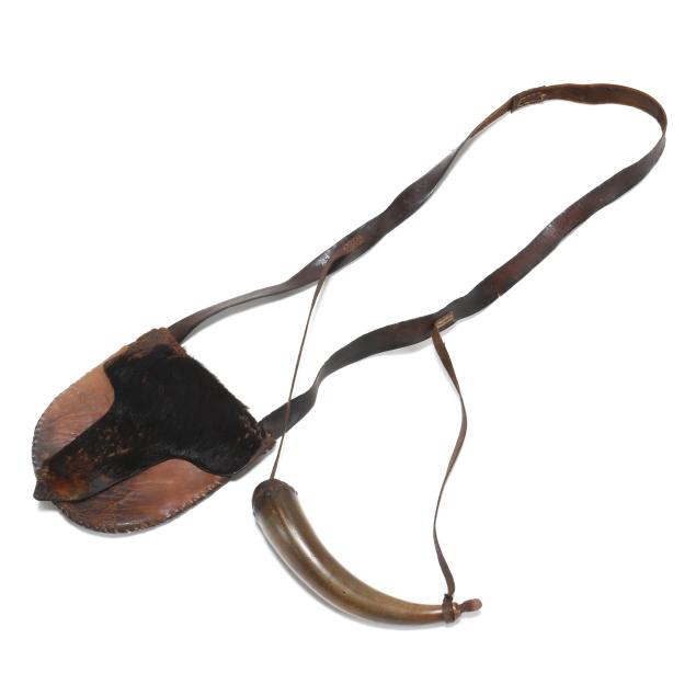 early-piedmont-north-carolina-powder-horn-and-hyde-bag