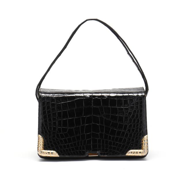 alligator-leather-handbag-judith-leiber